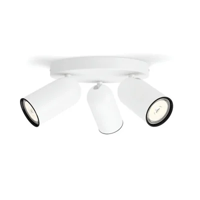 Foco PONGEE blanco de placa/espiral 3xNW