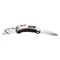 Folding utility knife, trapezoidal blade + knife, nylon case + 5 blades