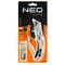 Folding utility knife, trapezoidal blade + knife, nylon case + 5 blades