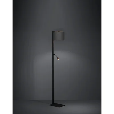 FOLIGNO Lampadaire 180cm 40W+3.5W 3000K 380lm "E27+LED intégré IP20 noir