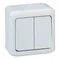 FORIX IP44 - 10 AX INTERRUPTOR BLANCO TIPO VELA