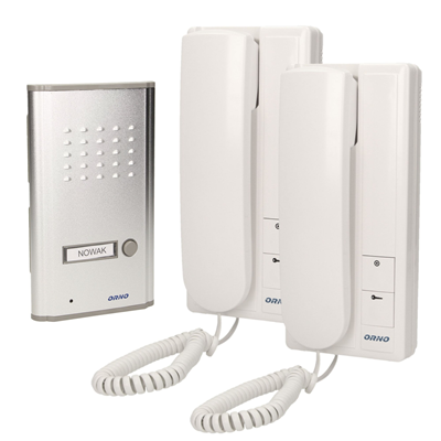 FOSSA INTERCOM Single-family flush-mounted intercom set with intercom, white