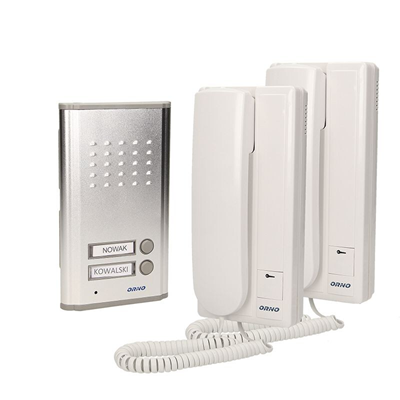 FOSSA MULTI Two-family intercom set, flush-mounted, white