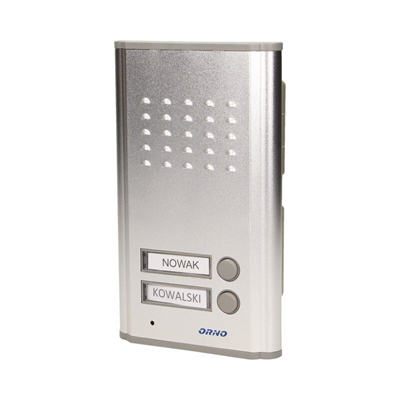 FOSSA MULTI Two-family intercom set, flush-mounted, white