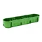 Four flush-mounted non-flammable 850˚C flush-mounted box, green