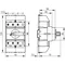 Four-pole switch disconnector 63A with handle