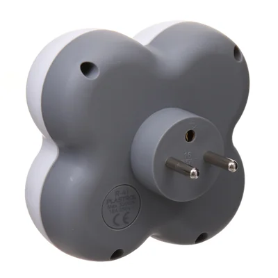 Four-way splitter 4 gn round with pin white
