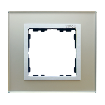 Frame 1x glass - silver / intermediate frame aluminum mat