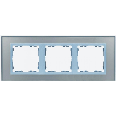 Frame 3x glass - silver / intermediate frame aluminum mat