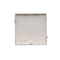 Frame end cap for snap fastening to the frame, satin (metallic)