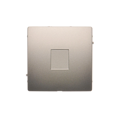 Frame end cap for snap fastening to the frame, satin (metallic)