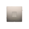 Frame end cap for snap fastening to the frame, satin (metallic)