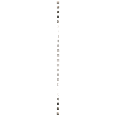 Frame end cap for snap fastening to the frame, satin (metallic)