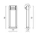 FRAME Floor lamp 8W LED 800lm 3000K IP54 gray