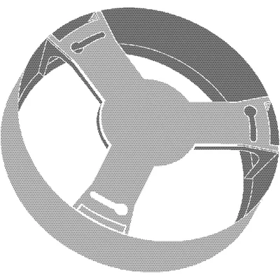 Frame for DOWNLIGHT IP44 DN 215 WT luminaire