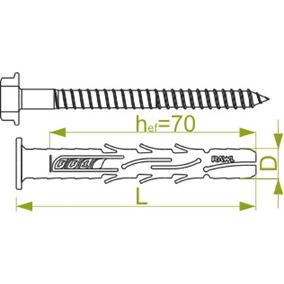 Frame pin diameter 10mm length 100mm