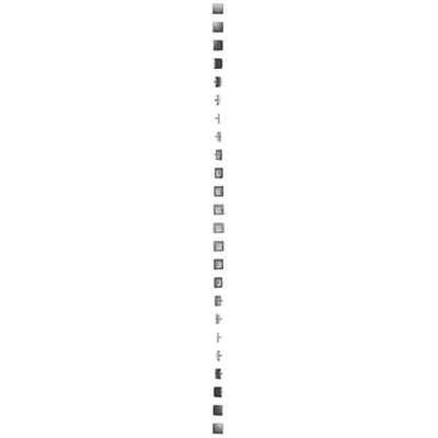 Frame plug (module). Fastening with claws or screws, inox (metallic)