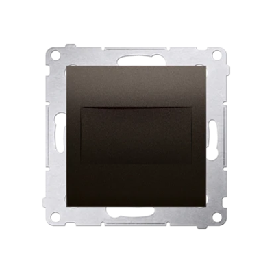 Frame plug (module). Fastening with claws or screws, matt bronze (metallic)