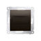 Frame plug (module). Fastening with claws or screws, matt bronze (metallic)