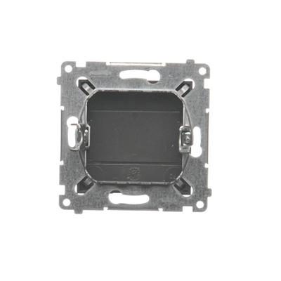Frame plug (module). Fastening with claws or screws, matt bronze (metallic)