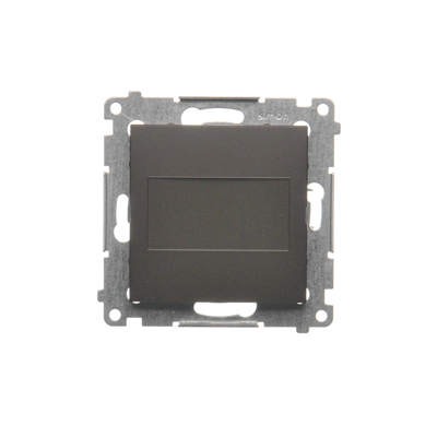Frame plug (module). Fastening with claws or screws, matt bronze (metallic)