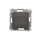 Frame plug (module). Fastening with claws or screws, matt bronze (metallic)