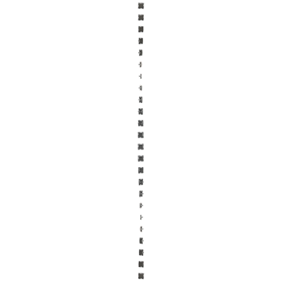 Frame plug (module). Fastening with claws or screws, matt bronze (metallic)
