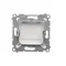 Frame plug (module). Fastening with clips or screws, white