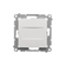 Frame plug (module). Fastening with clips or screws, white