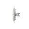 Frame plug (module). Fastening with clips or screws, white