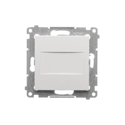 Frame plug (module). Fastening with clips or screws, white