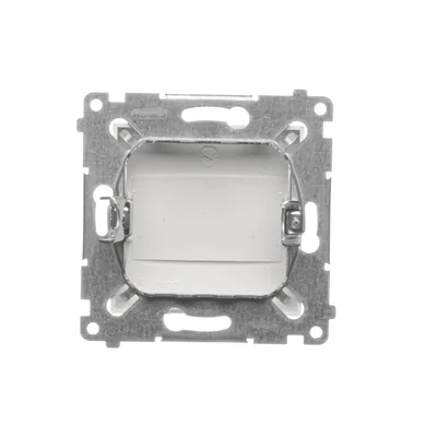 Frame plug (module). Fastening with clips or screws, white