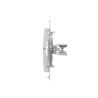 Frame plug (module). Fastening with clips or screws, white