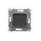Frame plug (module). Fixing with claws or screws, anthracite (metallic)