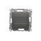 Frame plug (module). Fixing with claws or screws, anthracite (metallic)