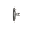 Frame plug (module). Fixing with claws or screws, anthracite (metallic)