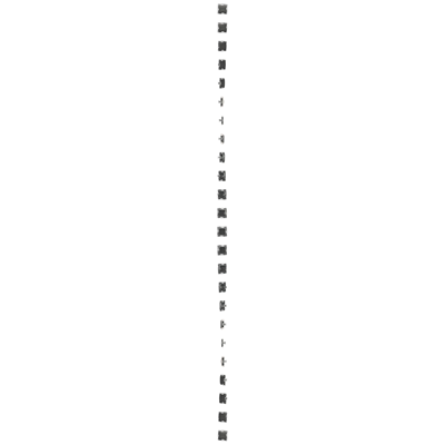 Frame plug (module). Fixing with claws or screws, anthracite (metallic)