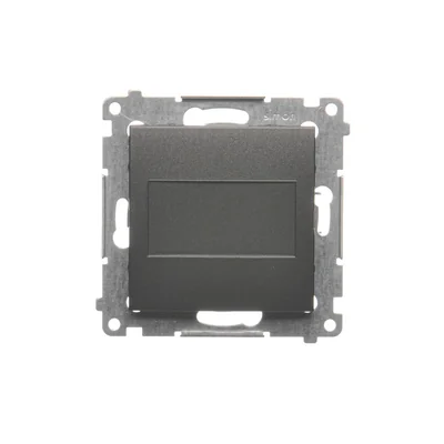 Frame plug (module). Fixing with claws or screws, anthracite (metallic)