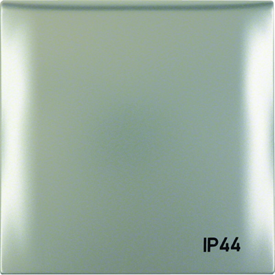 Frame with cover with "IP44" print, chrome, matt, lacquered, Integro Flow