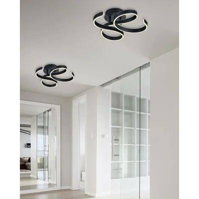 FRANCIS Plafon 54cm 40W 3000-6000K 4650lm IP20 black