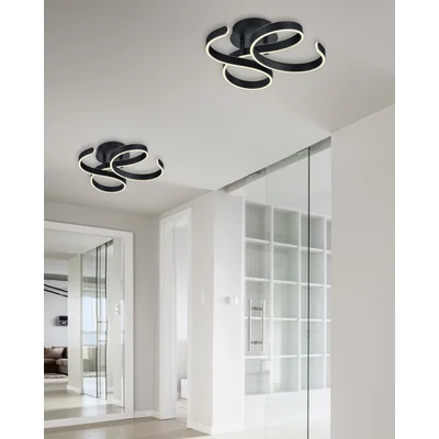 FRANCIS Plafon 54cm 40W 3000-6000K 4650lm IP20 czarny