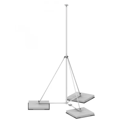 Free-standing lightning protection mast on a tripod H=3000 mm