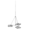 Free-standing lightning protection mast on a tripod, H=3000 mm, RP:I,III