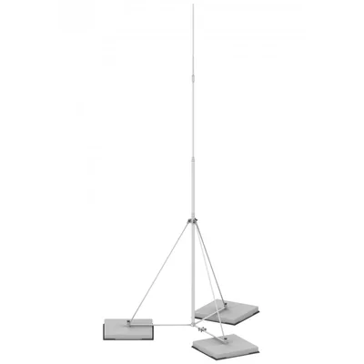 Free-standing lightning protection mast on a tripod H=8000 mm fi 42.4/18/16/10 RP: I,III