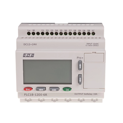 Freely programmable controller with 12 digital inputs