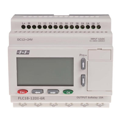 Freely programmable controller with 12 digital inputs