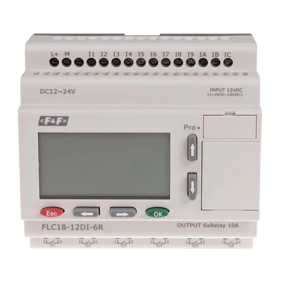 Freely programmable controller with 12 digital inputs