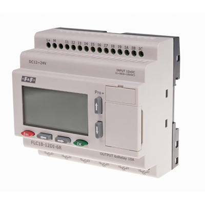 Freely programmable controller with 12 digital inputs