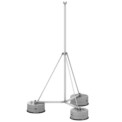 Freistehender Blitzschutzmast auf Stativ H=3000 mm