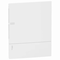 Front panel of Mini Pragma MIP-2-12-P flush-mounted housing, white door, 2 rows, 12 modules/row